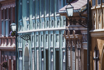 row of windows