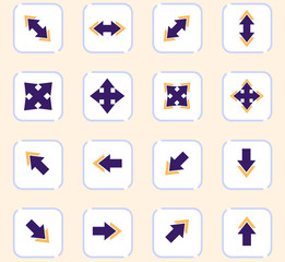 Arrows icons set