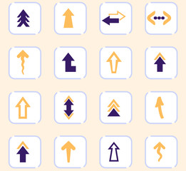 Arrows icons set