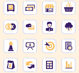 Business icons set