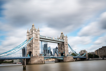 Fototapeta na wymiar Skyline of the City of London by the river Thames