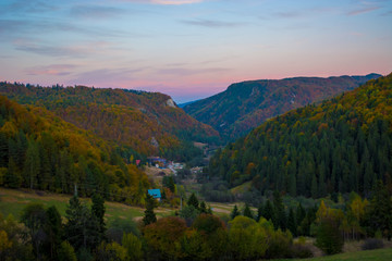 autumn in the mountains, Slovakia, valley