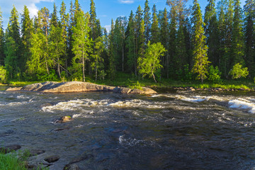 River in Karelia, Russia.