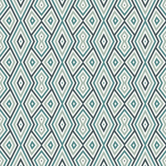 Seamless pattern with geometric ornament. Striped background. Ethnic and tribal motifs. Repeated rhombuses and lines