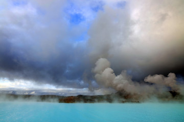 Geothermal region of Hverir in Iceland near Myvatn Lake, Iceland, Europe