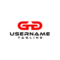 GG letter logo vector minimalist