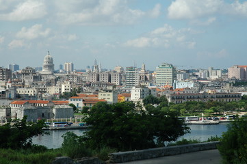 Fototapeta na wymiar panoramic view la Havana cuba