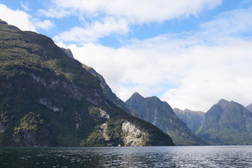  Misty mountain lake in the mountains, New Zealand