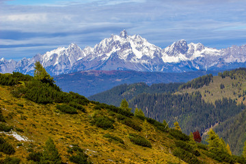 Fototapeta premium Zauchensee und Bischofsmütze