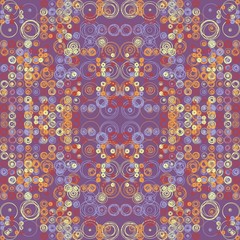 Abstract Symbols Pattern Generative Art background illustration