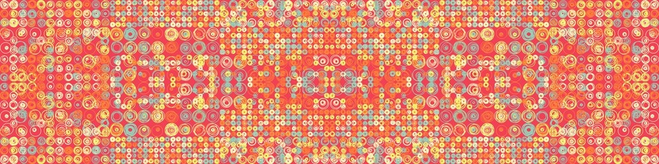 Abstract Symbols Pattern Generative Art background illustration