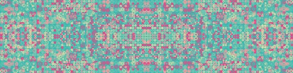 Abstract Symbols Pattern Generative Art background illustration