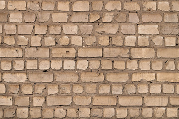 The texture of the old brick. Construction, brick wall. Background and texture for architecture.