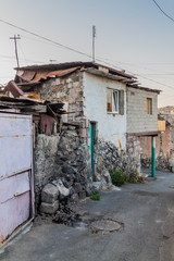 Fototapeta na wymiar Alley in Kond neigborhood in Yerevan, Armenia