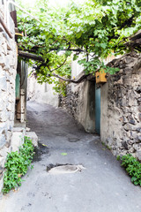 Alley in Kond neigborhood in Yerevan, Armenia