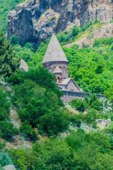 Fototapeta na wymiar View of Geghard monastery in Armenia