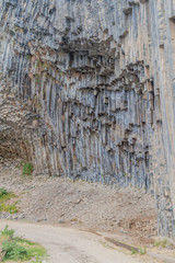 Basalt columns called Symphony of the Stones along Garni gorge, Armenia