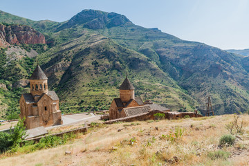 Fototapeta na wymiar Noravank monastery complex in Armenia
