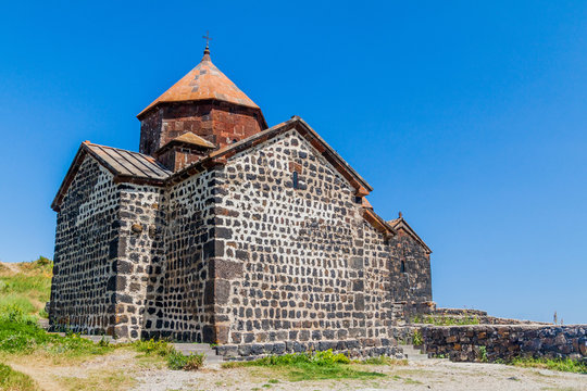 Sevanavank monastery on the coast of Sevan lake, Armenia