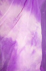 Obraz premium Tie Dye Fabric on Silk Funky Colour Ruffled