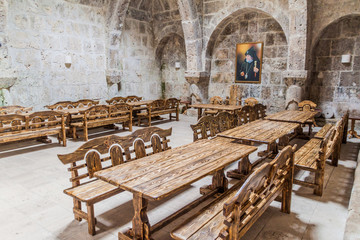 Refectory of Haghartsin monastery in Armenia