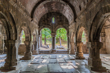 Fototapeta na wymiar Interior of Sanahin monastery in Armenia