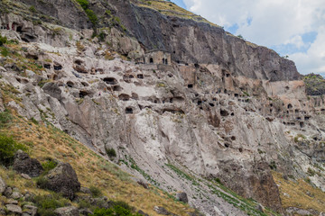 Cave monastery Vardzia carved into a cliff, Georgia