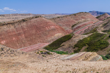 Landscape of south east of Georgia (country) near Davit Gareja