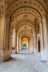 Fototapeta na wymiar Archway in Valletta, capital of Malta