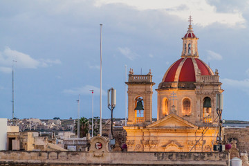 Obraz premium St George's Basilica in Victoria, Gozo Island, Malta