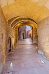 Fototapeta na wymiar Entrance to the Cittadella, citadel of Victoria, Gozo Island, Malta