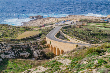 View of Dwejra on the island of Gozo, Malta
