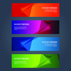 Fototapeta premium Vector Abstract design banner web template