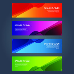 Fototapeta premium Vector Abstract design banner web template