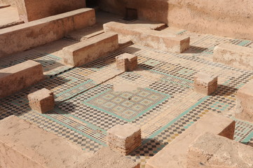El Badi Palace is a ruined palace located in Marrakesh, Morocco. It was commissioned by the sultan Ahmad al-Mansur of the Saadian dynasty sometime shortly after his accession in 1578. 