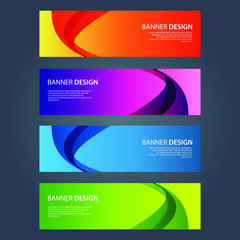 Fototapeta premium Vector Abstract design banner web template