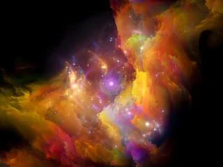 Türaufkleber Cosmic Paint. © agsandrew