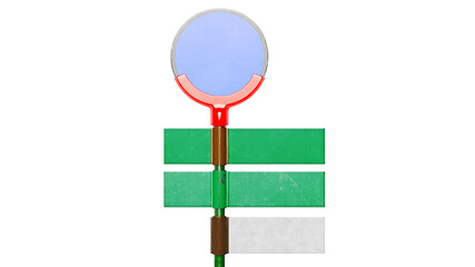 Traffic street sign urban stoplight. 3D rendering