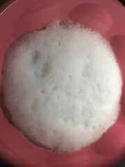 Fototapeta premium Air bubble Bubbles caused by detergent, basin, sink