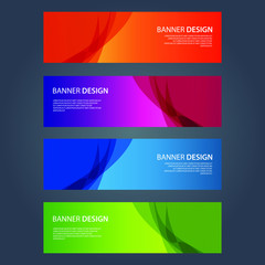 Fototapeta premium Vector Abstract design banner web template