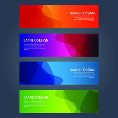 Fototapeta premium Vector Abstract design banner web template