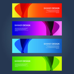 Fototapeta premium Vector Abstract design banner web template
