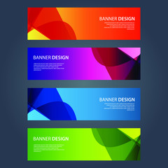 Fototapeta premium Vector Abstract design banner web template