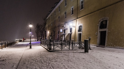 Naklejka premium street at night
