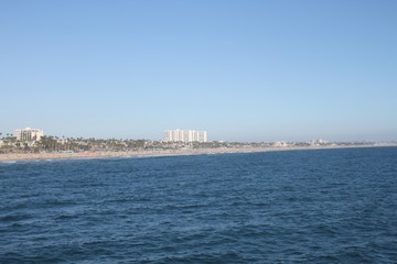 panoramic view of the beach landcape city