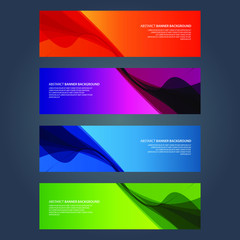 Naklejka premium Vector Abstract design banner web template