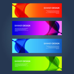Fototapeta premium Vector Abstract design banner web template