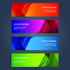 Fototapeta premium Vector Abstract design banner web template