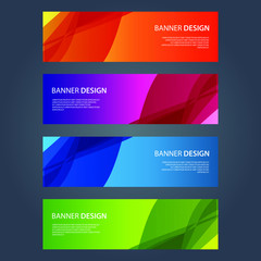 Fototapeta premium Vector Abstract design banner web template
