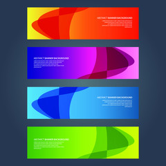 Fototapeta premium Vector Abstract design banner web template
